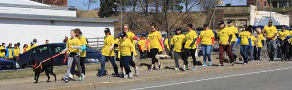 WorkSafeNB staff turn out in large numbers to participate in the annual Steps for Life walk.